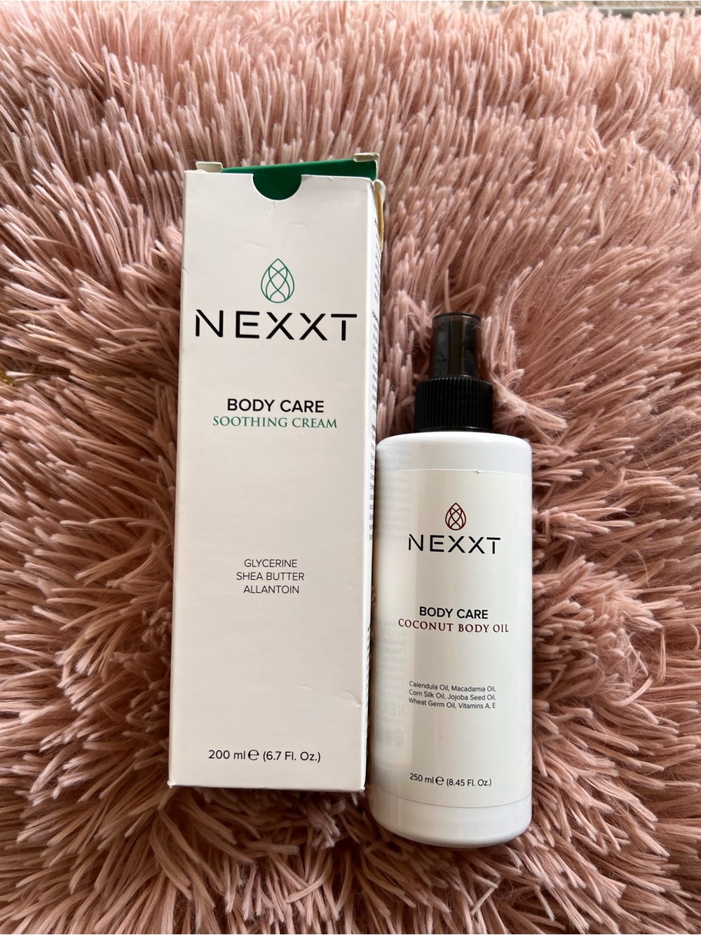 Nexxt Body Care Coconut Body Oil & Soothing Body Shea Cream -Turkish Brand